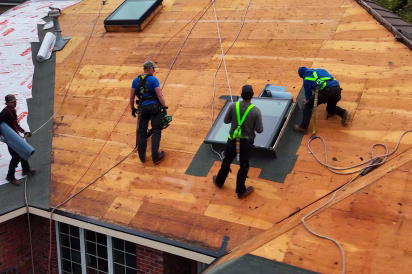 Roof Replacement in Progress